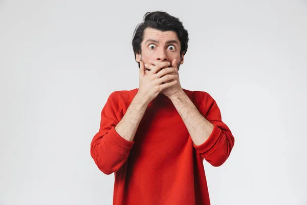 Handsome young bearded brunette man — Stock Photo, Image