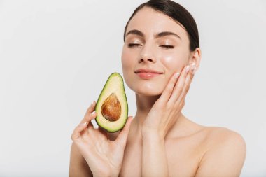 çekici bir genç esmer kadın Güzellik Portresi