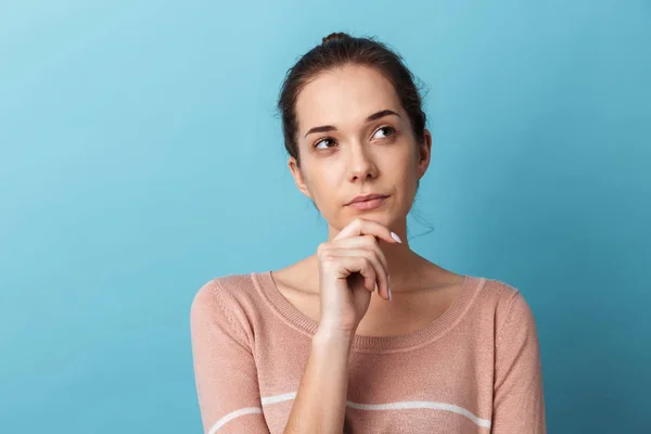 Carino bella giovane ragazza in piedi isolato — Foto Stock