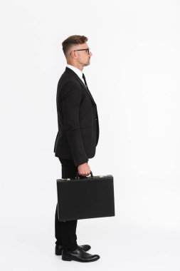 Yakışıklı kendine güvenen bir işadamının portresi