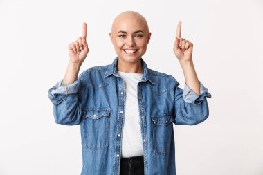 Güzel bir genç tüysüz kadının portresi