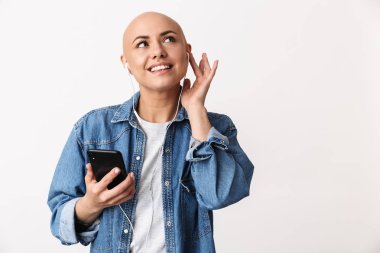 Güzel bir genç tüysüz kadının portresi