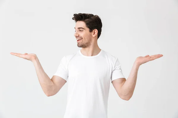 Full length portrait of a cheerful young man — Stock Photo, Image