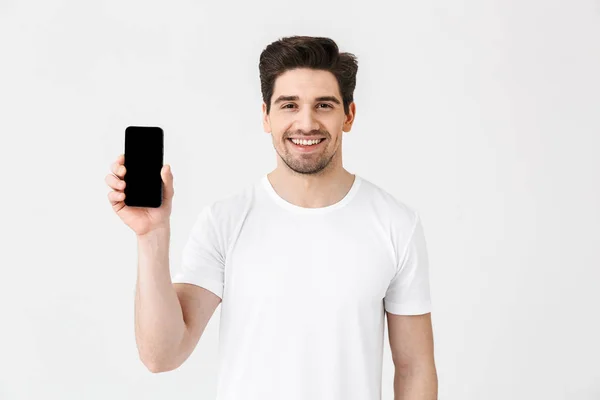 Retrato de comprimento total de um jovem alegre — Fotografia de Stock