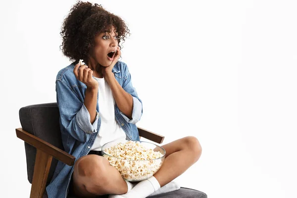 Alegre joven africana mujer —  Fotos de Stock