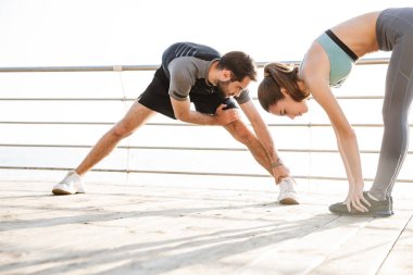 Çekici sportif genç fitness çift