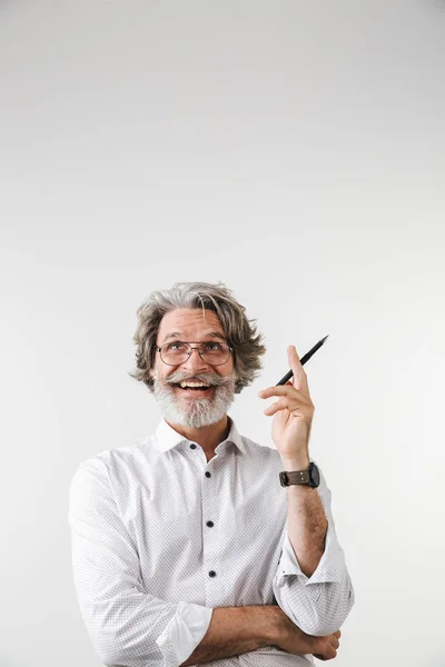 Retrato de um belo homem de negócios maduro — Fotografia de Stock