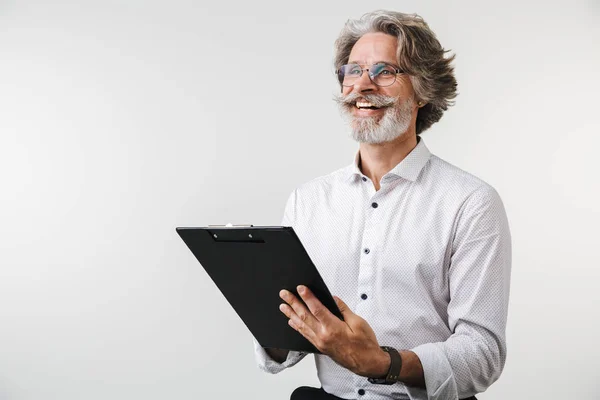 Porträt eines gut aussehenden, reifen Geschäftsmannes — Stockfoto