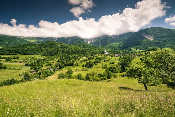 Dreznica Dağ Köyü Slovenya Alpleri Nde — Stok fotoğraf