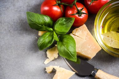 İtalyan spagetti makarna sınır arka plan.