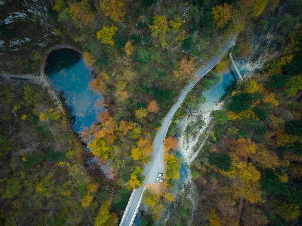 Divje Jezero Oder Wilder See Geologisches Phänomen Slowenien — Stockfoto