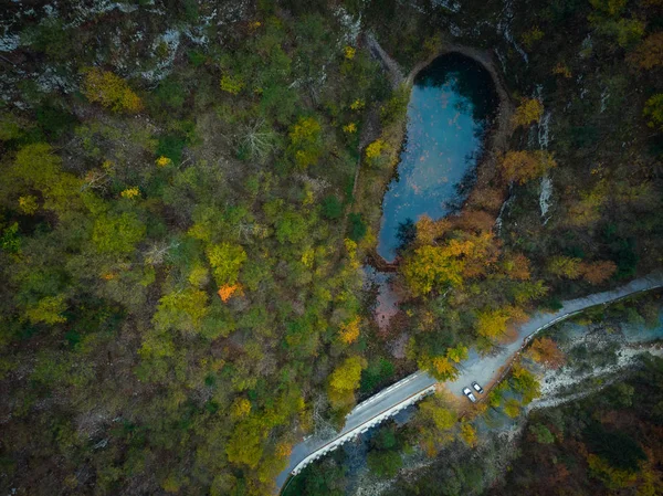Divje Jezero Lac Sauvage Phénomène Géologique Slovénie — Photo