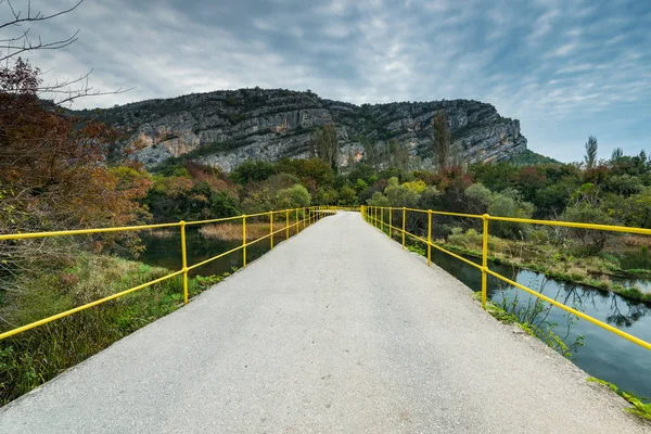 Міст Через Крка Річка Національний Парк Крка Хорватія — стокове фото