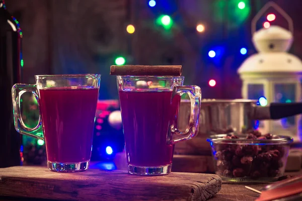 Vinho Quente Festivo Festa Natal — Fotografia de Stock