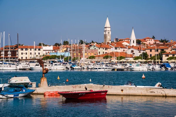 Izola Eslovenia Octubre 2018 Colorido Paisaje Urbano Península Izola Eslovenia —  Fotos de Stock