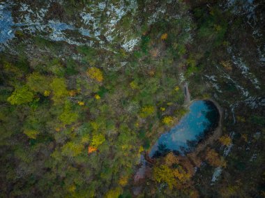 Divje Jezero ya da vahşi göl, Slovenya'da jeolojik fenomen.