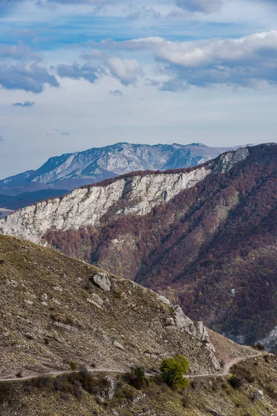 Vista Над Atumnal Woodlans Горах Боснії — стокове фото