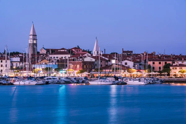 Ilustrado Paisaje Urbano Izola Eslovenia — Foto de Stock