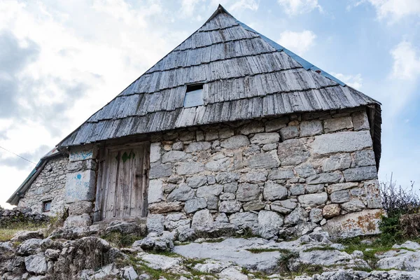 Casas Piedra Lukomir Pueblo Remoto Bosnia Herzegovina —  Fotos de Stock