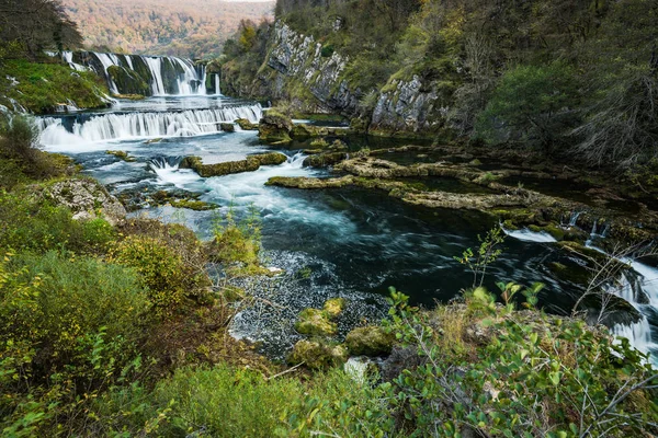 Strbacki Buk Cascada Río Una Bosnia — Foto de Stock