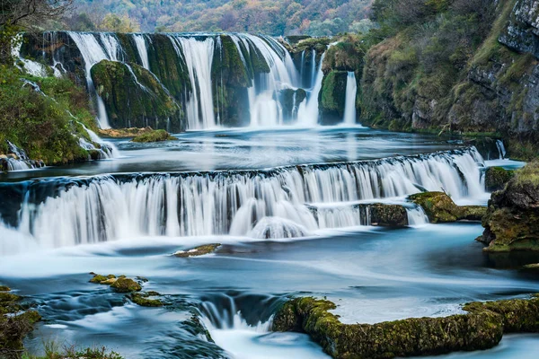 Strbacki Buk Vattenfall Bosnien Una Nationalpark — Stockfoto