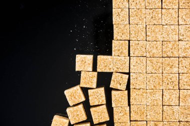 Şeker kamışı küpleri, sınır arka plan