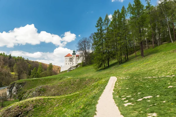 폴라의 크라쿠프 근처 오즈코우 공원의 역사적인 성 피에스코와 스칼라 — 스톡 사진