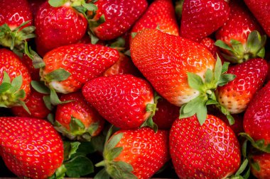 Taze tatlı çilek yakın görünümü