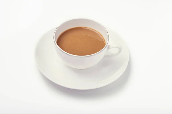 Tasse Café Sur Blanc — Photo