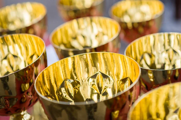 Golden Cups Close — Stock Photo, Image