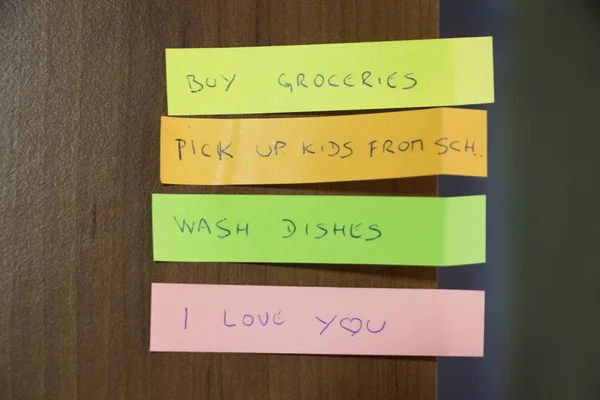 Aşk mesajı ile Not sopa