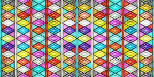 Textura Sem Costura Colorido Brilhante Mosaico Padrão Abstração — Fotografia de Stock