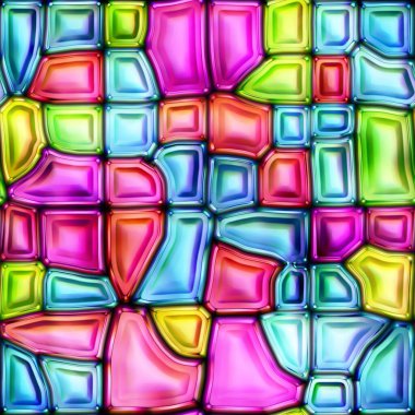 Renkli parlak soyutlama mozaiğinin kusursuz dokusu