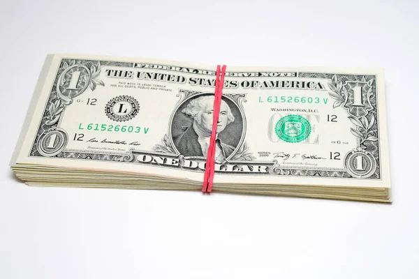 One pack of dollars — Stock Photo, Image