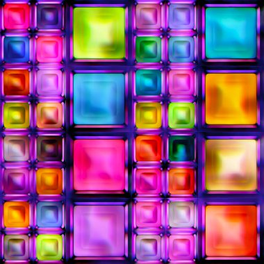 Renkli parlak soyutlama mozaik çiziminin kusursuz dokusu