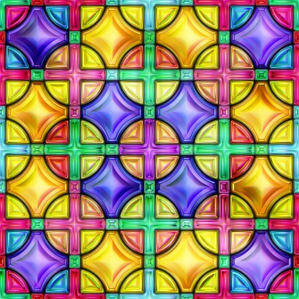Textura Perfecta Colorido Brillante Abstracción Patrón Mosaico Ilustración —  Fotos de Stock