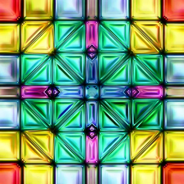 Renkli Parlak Soyutlama Mozaiğinin Kusursuz Dokusu — Stok fotoğraf