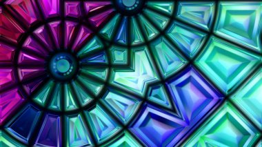 Renkli parlak soyutlama mozaik çiziminin çok renkli kristal dokusu