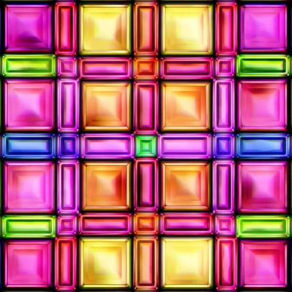 Naadloze textuur van kleurrijke heldere abstractie patroon 3D illustratie — Stockfoto