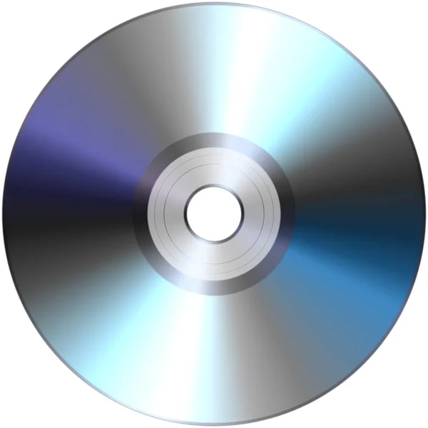 CD dvd δίσκος απομονωμένος σε λευκό φόντο — Φωτογραφία Αρχείου