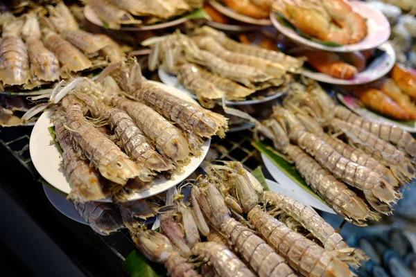 Frutos do mar no mercado na Tailândia — Fotografia de Stock