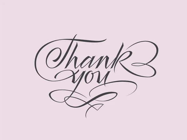 Thank you lettering — Stock Vector