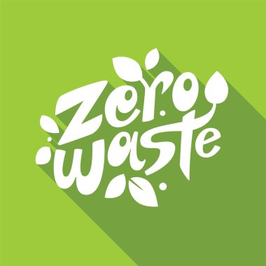Greenbackground sıfır atık yazı 
