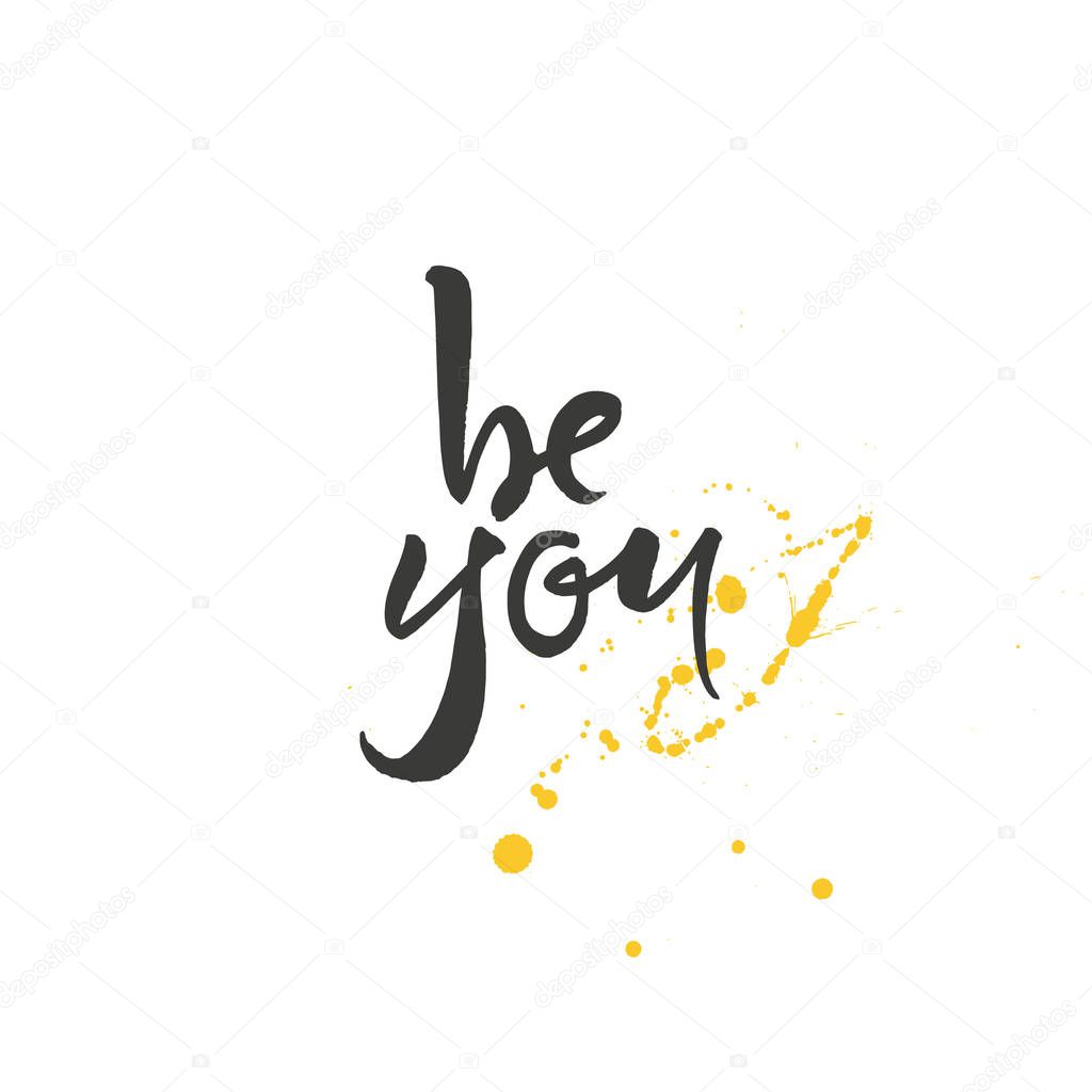 Be you lettering