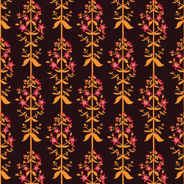 Sint Janskruid bloemen naadloos patroon — Stockvector