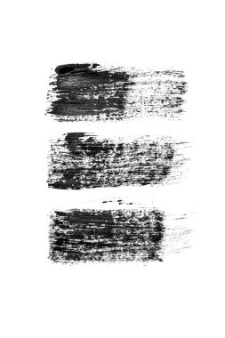 Arka plan için soyutlama, arka plan beyaz siyah boya üç çizgi çizme izole. Dikey çerçeve