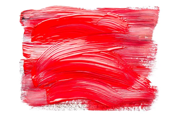 Abstrakcja dla tła, wzór prostokątny z czerwoną farbą na białym tle tła — Zdjęcie stockowe