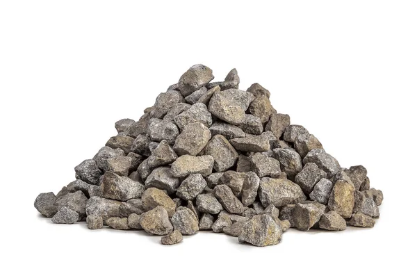 Beyaz arka plan üzerinde 5-20 mm çakıl