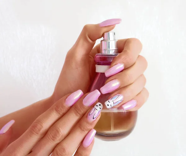 Piękne kobiece manicure — Zdjęcie stockowe