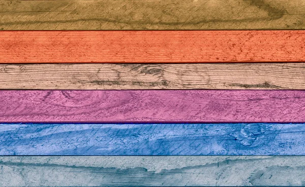 Kolorowe Drewno Teksturowanej Tło Piękne Kolory Tekstury Drewna — Zdjęcie stockowe